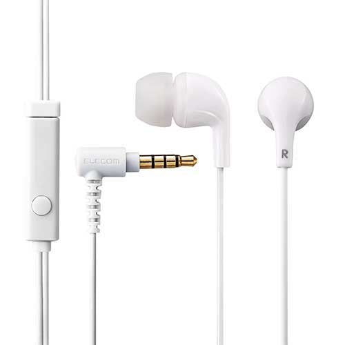 エレコム マイク付きイヤホン ホワイト EHP-CN300MWH 4953103280854
