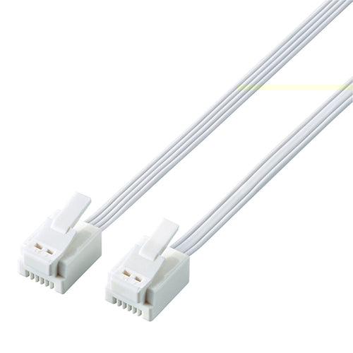 エレコム モジュラーケーブル 白 3m MJ-T3WH 4953103308558