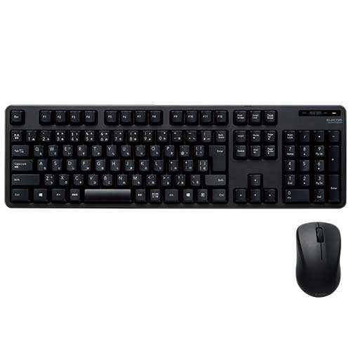 Clavier sans fil ELECOM avec souris TK-FDM106MBK 4549550107884