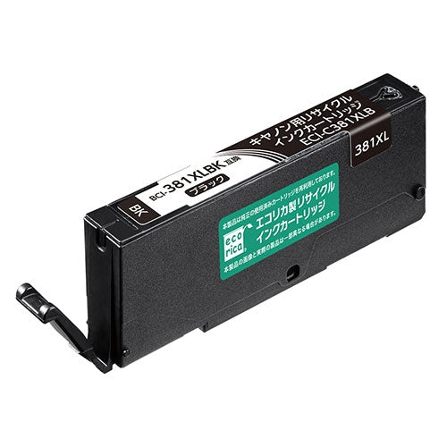 エコリカ リサイクルインクBCI-381XLBK用 4562451404821