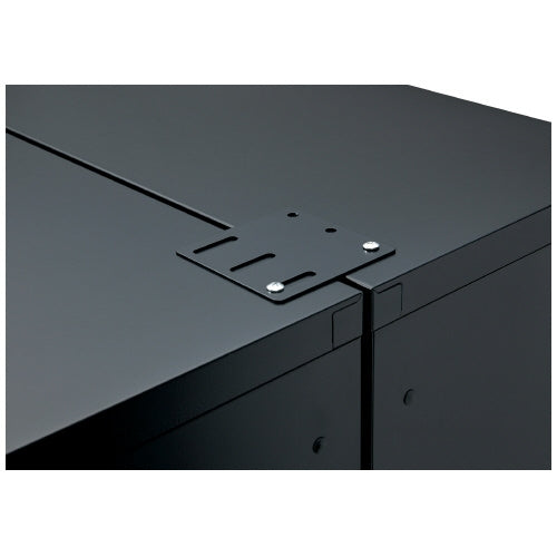 PLUS（プラス）オフィス家具 複式固定金具 GR-FK BK　