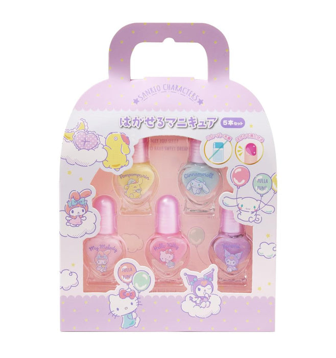Wraith 230728 Sanrio Characters abziehbarer Nagellack, 5-teiliges Set 4589581115021