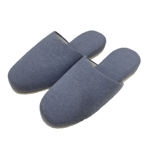 オーミケンシ シャンブレースリッパ ブルー 4957884171264