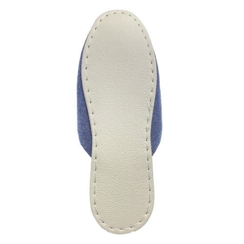 オーミケンシ シャンブレースリッパ ブルー 4957884171264