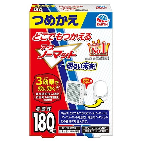 アース製薬 どこでもつかえるアースノーマット180日 替 4901080054111