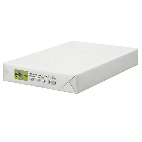 スマートバリュー カラーペーパー厚口B4 鶯 500枚 A272J-3 4547345056645