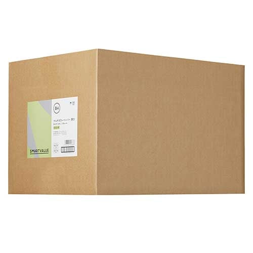 スマートバリュー カラーペーパー厚口B4 鶯 2000枚 A273J-3 4547345056683