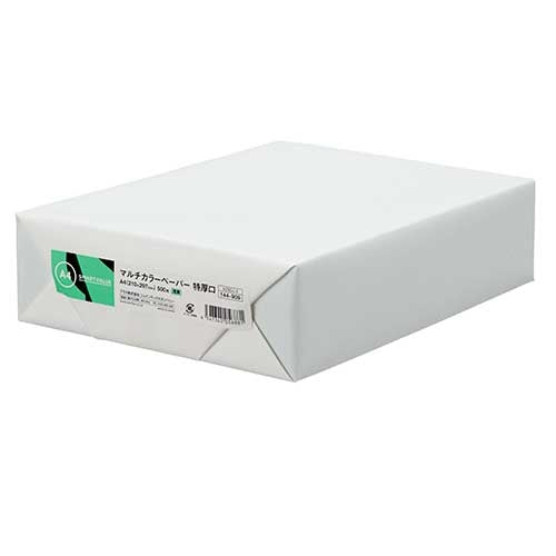 スマートバリュー カラーペーパー特厚口A4 浅黄500枚 A280J-4 4547345056881