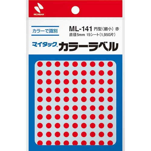 Nichiban Mai tuck Carrara bell ML-141 red 5mm