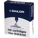 Sailor fountain pen ink 13-0402-144 black blue 12 pieces