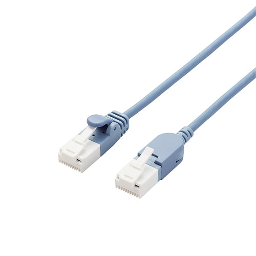 エレコム LANケーブルCat6A 1m 青 スイングコネクタ 4549550235143