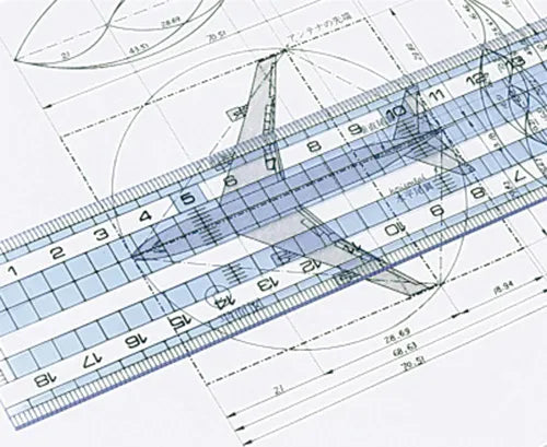 クツワ STAD コモグラス定規 10cm 直線定規 HS110C（10セット）