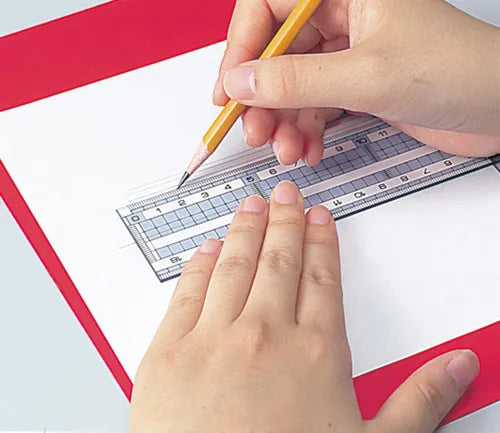 クツワ STAD コモグラス定規 10cm 直線定規 HS110C（10セット）