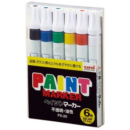 UNI_ペイントマーカー PX-206C 中字 6色