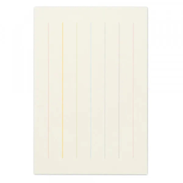 エヌビー あゆの風はがき箋　虹　縦 4141702 エヌビー社 4905260662196（5セット）