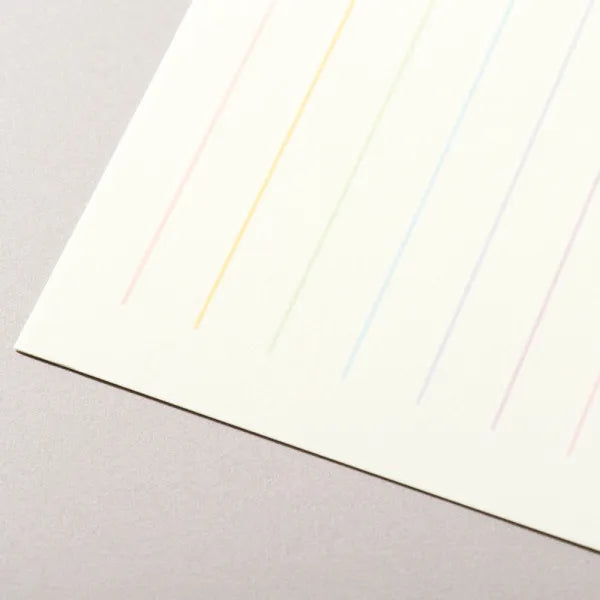 エヌビー あゆの風はがき箋　虹　縦 4141702 エヌビー社 4905260662196（5セット）