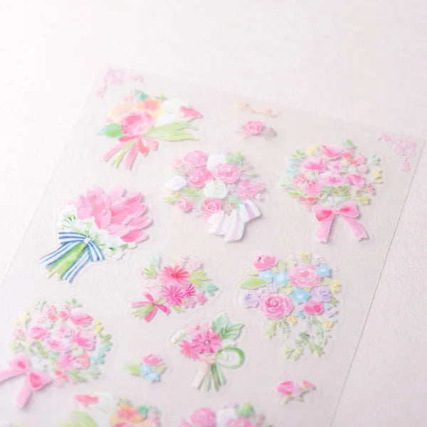 Большая наклейка с цветочным узором, розовый букет 5094109 NB Co., Ltd. Большая наклейка с цветочным узором, розовый букет 4909510180034 (набор из 10 шт.)