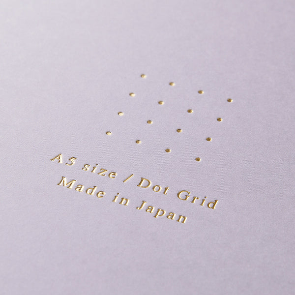 ミドリ リングノートＡ５カラードットホウムラサキ 15335006　4902805153355（5セット）