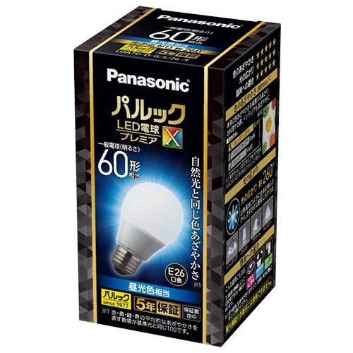 Panasonic LED電球60形E26 全方向 昼光色 LDA7DDGSZ6F 4549980719923