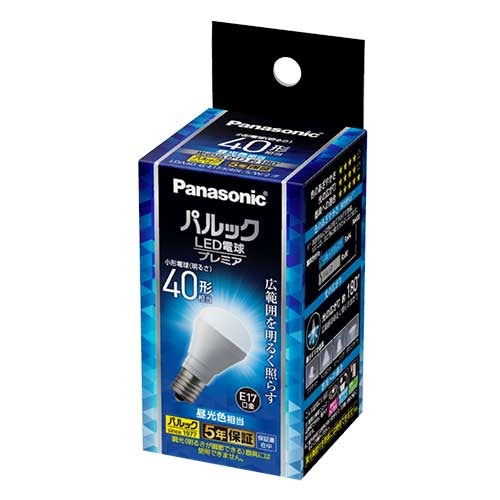 Panasonic LED電球40W E17 昼光色 LDA4DGE17K40ESW2F 4549980719701