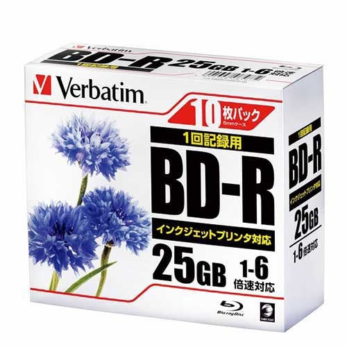 Verbatim データ用ブルーレイ 10枚 DBR25RPP10 4991348085872