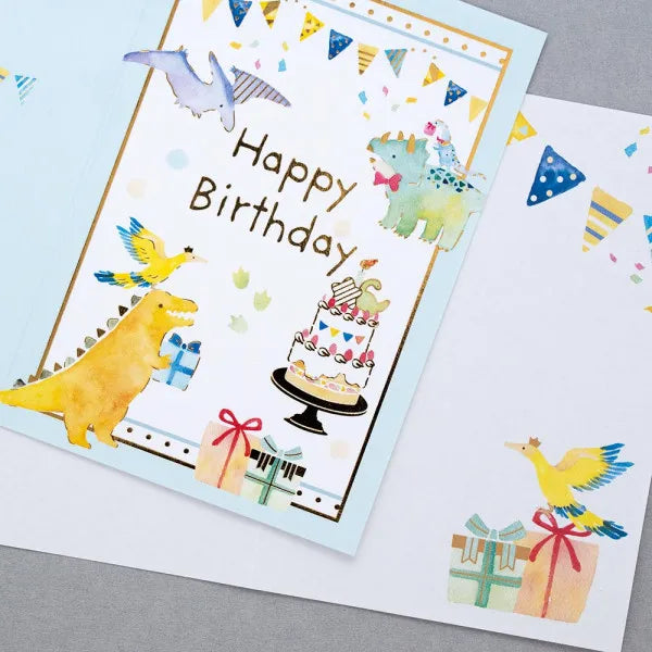 Мини-карточка NB с картинками на день рождения, динозавр 2865102 4909510185077 (5 комплектов)