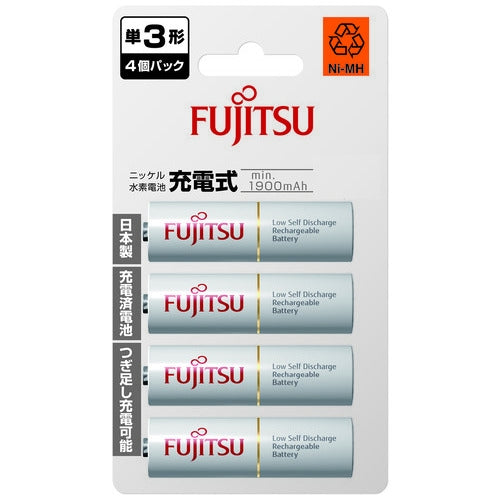 富士通 ニッケル水素電池 単3形 4本 HR-3UTC(4B) 4976680289300
