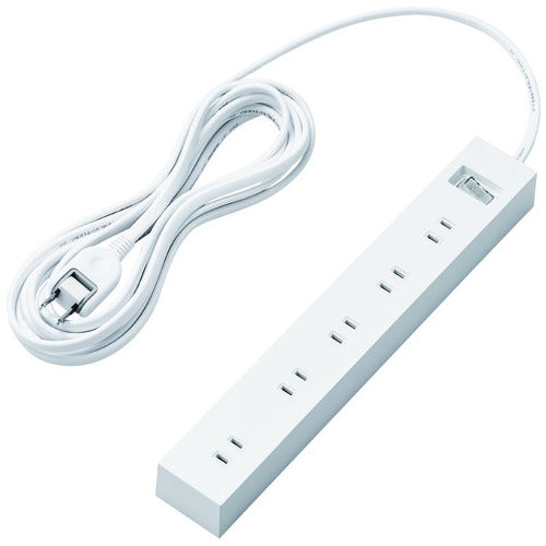 エレコム 一括スイッチ付10口タップ5m ECT-1550WH 4549550207836