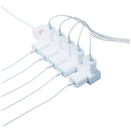 エレコム 一括スイッチ付10口タップ5m ECT-1550WH 4549550207836