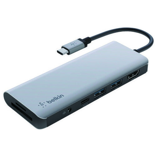 Belkin 7-in-1 USB Type-Cハブ AVC009BTSGY 0745883819836