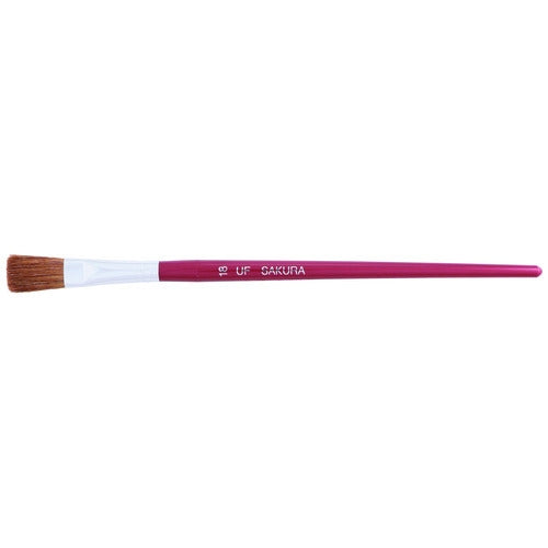 Sakura Crepas Art Brush Horsehair (Plastic Shaft) Flat Type 18 UF#18 4901881122453