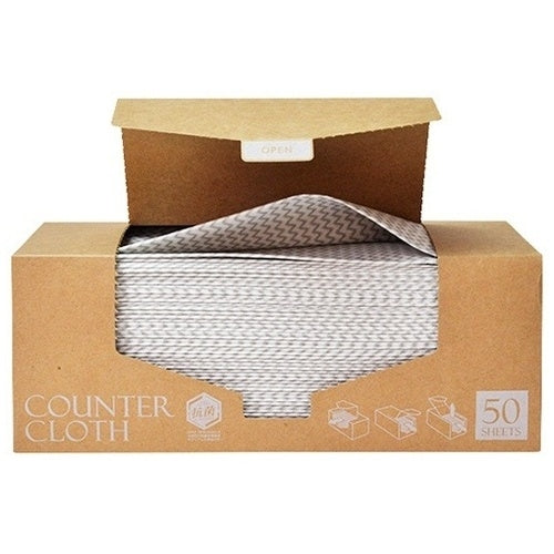 ストリックスデザイン カウンタークロス ボックス厚手 グレー50枚 4562100011646