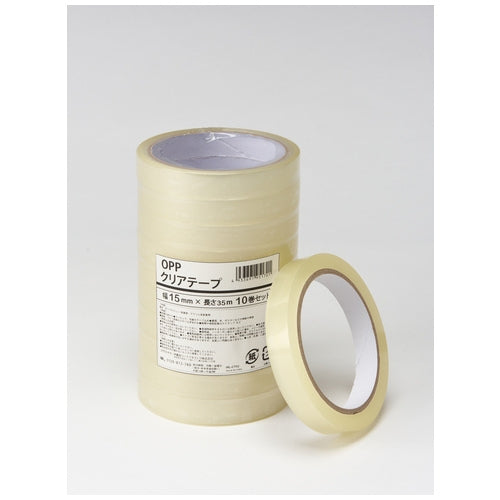 伊藤忠リーテイルリンク OPPクリアテープ15mm×35ｍ 10巻 IRL-CT02 4933691951701