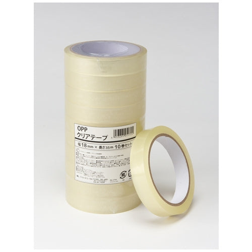 伊藤忠リーテイルリンク OPPクリアテープ18mm×35ｍ 10巻 IRL-CT04 4933691951725