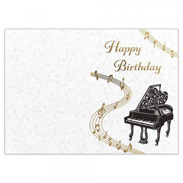 エヌビー ミニカード　誕生日　ピアノ 4145103　4909510188320（5セット）