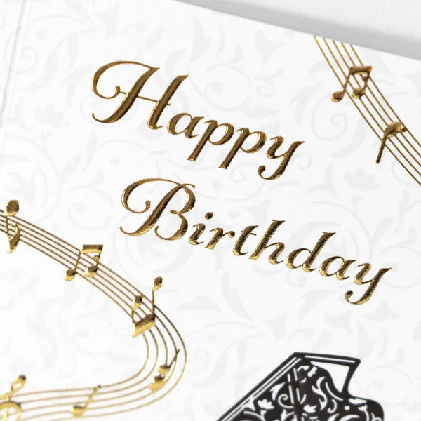 エヌビー ミニカード　誕生日　ピアノ 4145103　4909510188320（5セット）