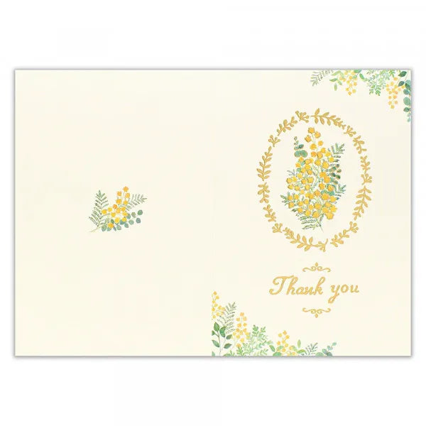 NB Открытка «Язык цветов» «Спасибо, мимоза» 5986302 4909510188696 (5 комплектов)