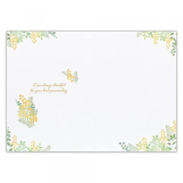 NB Открытка «Язык цветов» «Спасибо, мимоза» 5986302 4909510188696 (5 комплектов)