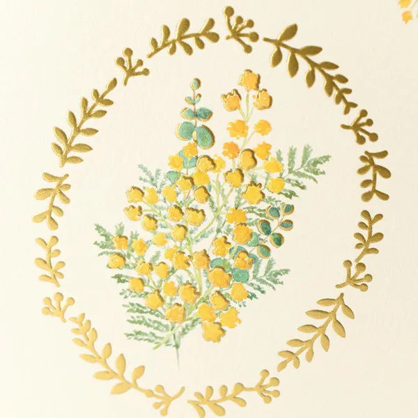 NB Открытка «Язык цветов» «Спасибо, мимоза» 5986302 4909510188696 (5 комплектов)