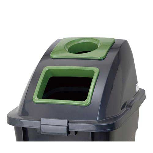 PLUS（プラス）オフィス家具 Gダスター 45L分別フタ丸角穴 GF42MKK　4580167564554