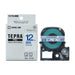Cinta King Jim Tepra PRO ST12B Letras Azul Transparente 12mm