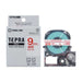Nastro King Jim Tepra PRO ST9R lettere rosse trasparenti 9 mm