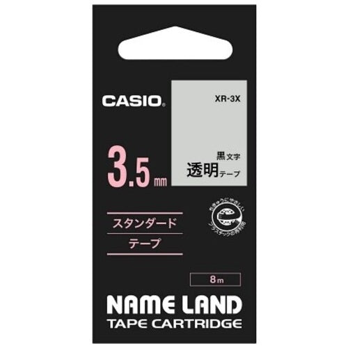 It is lindera 3.5mm in CASIO COMPUTER Co., Ltd. transparence tape XR-3X transparence