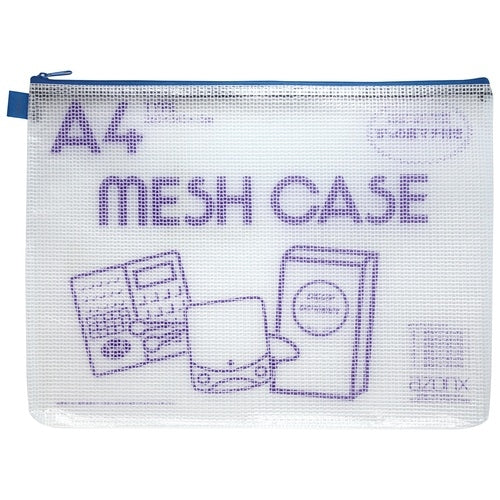 Sekisei Mesh Case AZ-75E A4 Blauw 4974214130906