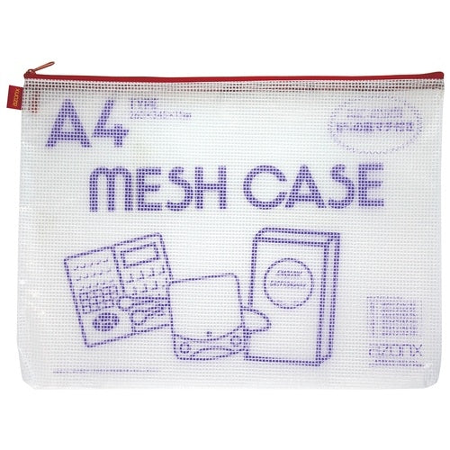 Sekisei mesh case AZ-75E A4 red