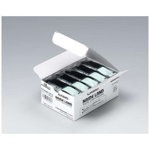 Casio Computer Tape XR-18WE-5P-E Black letters on white 18mm 5 pieces 4971850139607