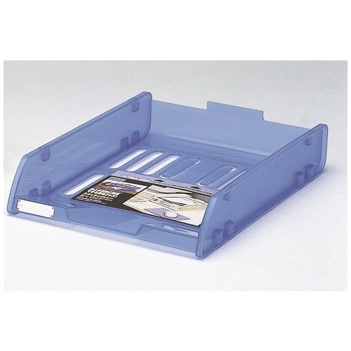 Sanko Plastic Stacking Tray 92082 A4 Blue 4547883514720