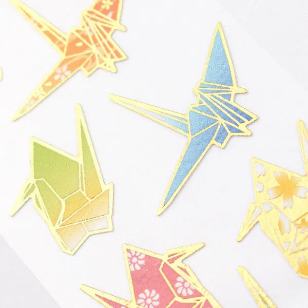 NB наклейка в японском стиле великолепный журавлик-оригами 5024120 4909510192501 (10 комплектов)