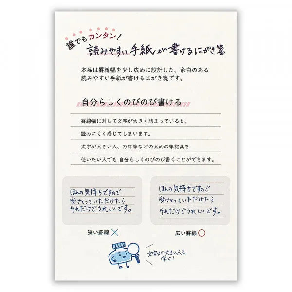 NB Postcard Notes Easy to Read Letter Fleurette 5191702 4905260794163 (5 sets)