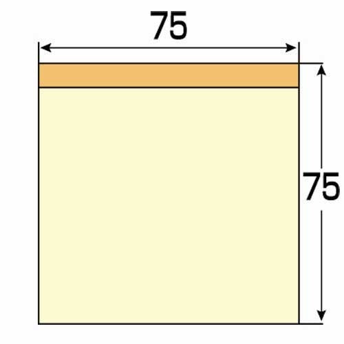 Join tex tag 75*75mm yellow P304J-Y-10P